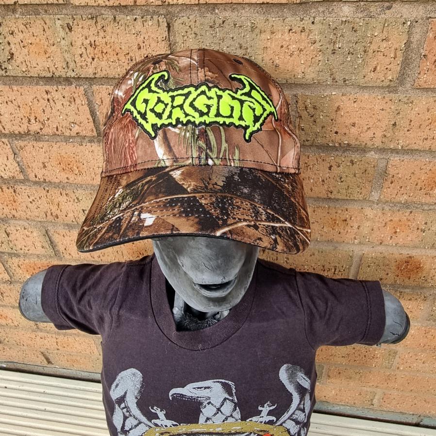GORGUTS - (Glow in the Dark) Logo LEAF CAMO BASEBALL CAP