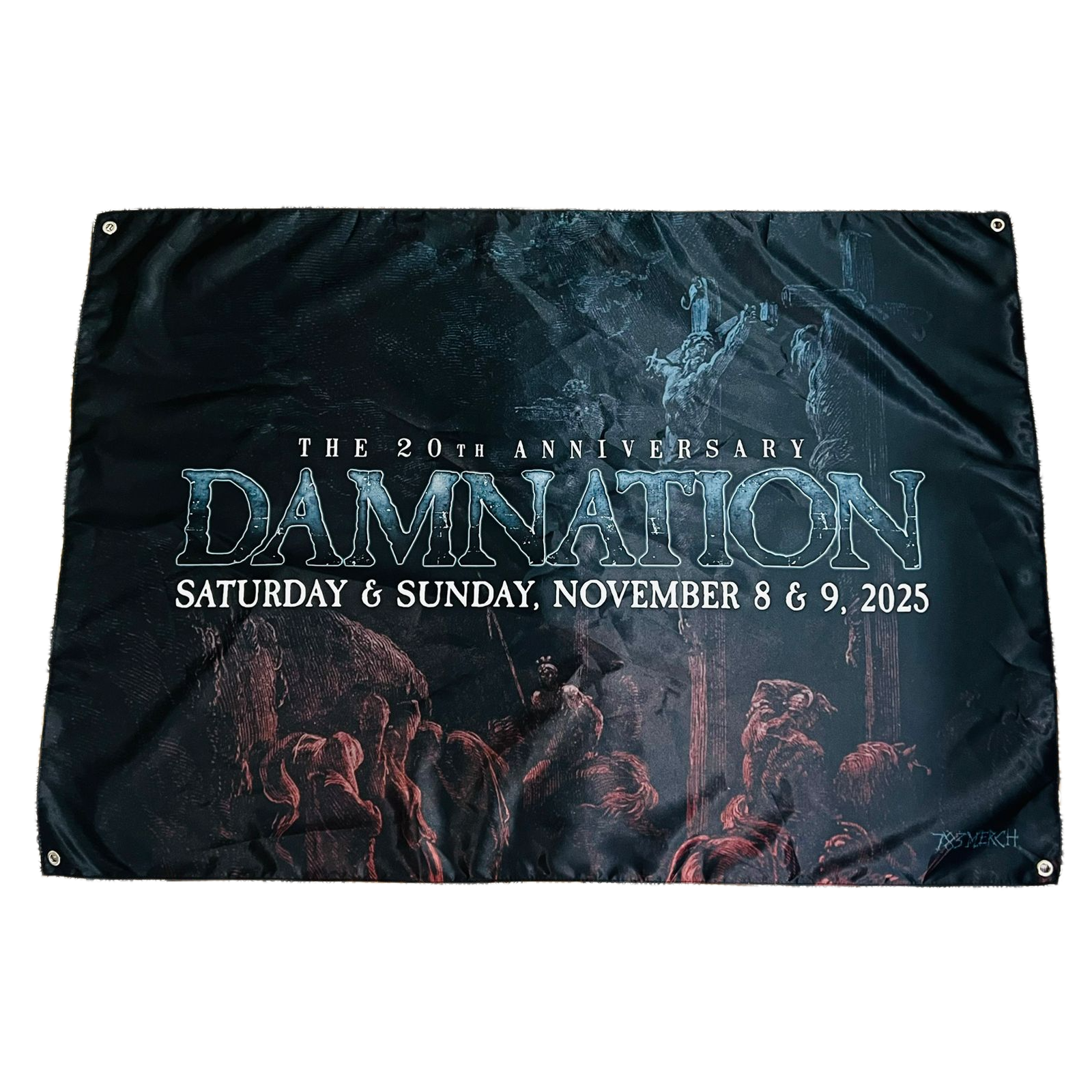 DAMNATION FESTIVAL 2025 - Wall Flag / Textile Poster