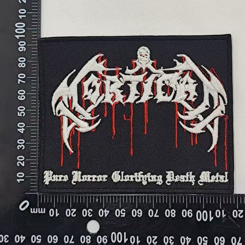 MORTICIAN - Pure Horror Glorifying Death Metal - (Glow In The Dark) Embroidered Patch