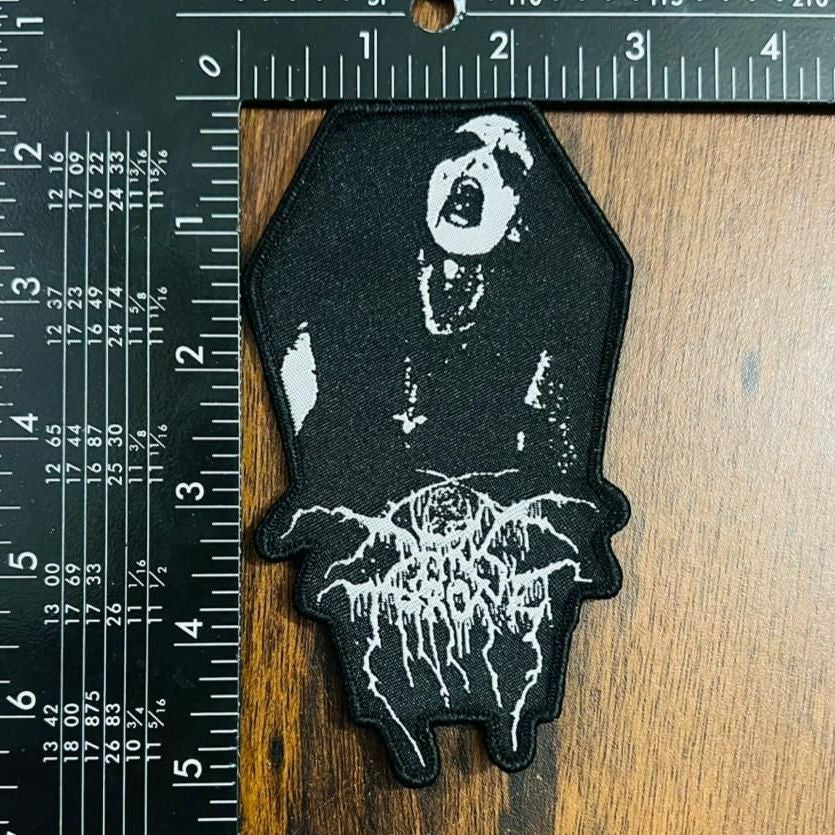 DARKTHRONE - Transilvanian Hunger - Coffin Shaped Woven Patch