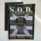 S.O.D.: Stormtroopers Of Death - Speak English Or Die - Woven Backpatch