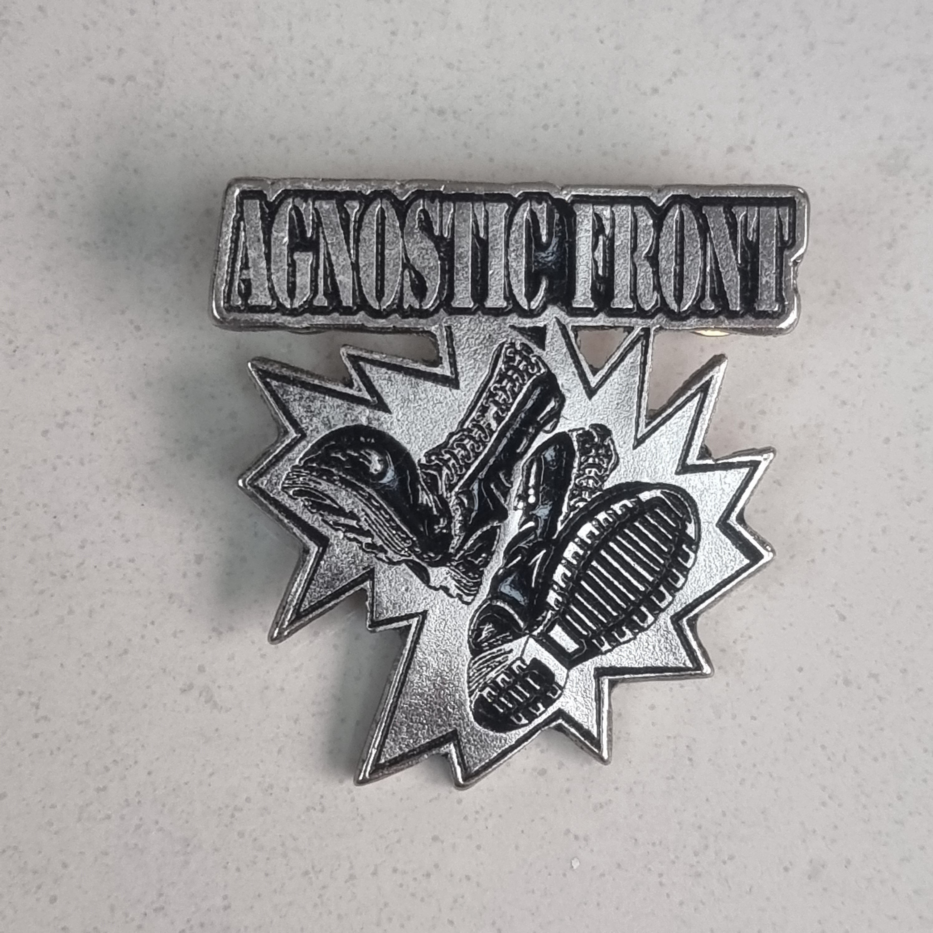 AGNOSTIC FRONT Boots Enamel Pin