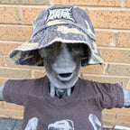 INSECT WARFARE - (Glow in the Dark) Logo - GREEN CAMO BUCKET HAT
