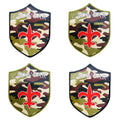 CROWBAR - Fleur-de-lis - (Green Camo) Woven Patch