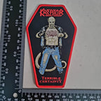 KREATOR - Terrible Certainty  - (Red Border Coffin) Woven Patch