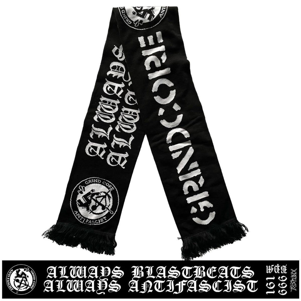 GRINDCORE ANTIFASCIST / ALWAYS BLASTBEATS ALWAYS ANTIFASCIST double-sided Scarf
