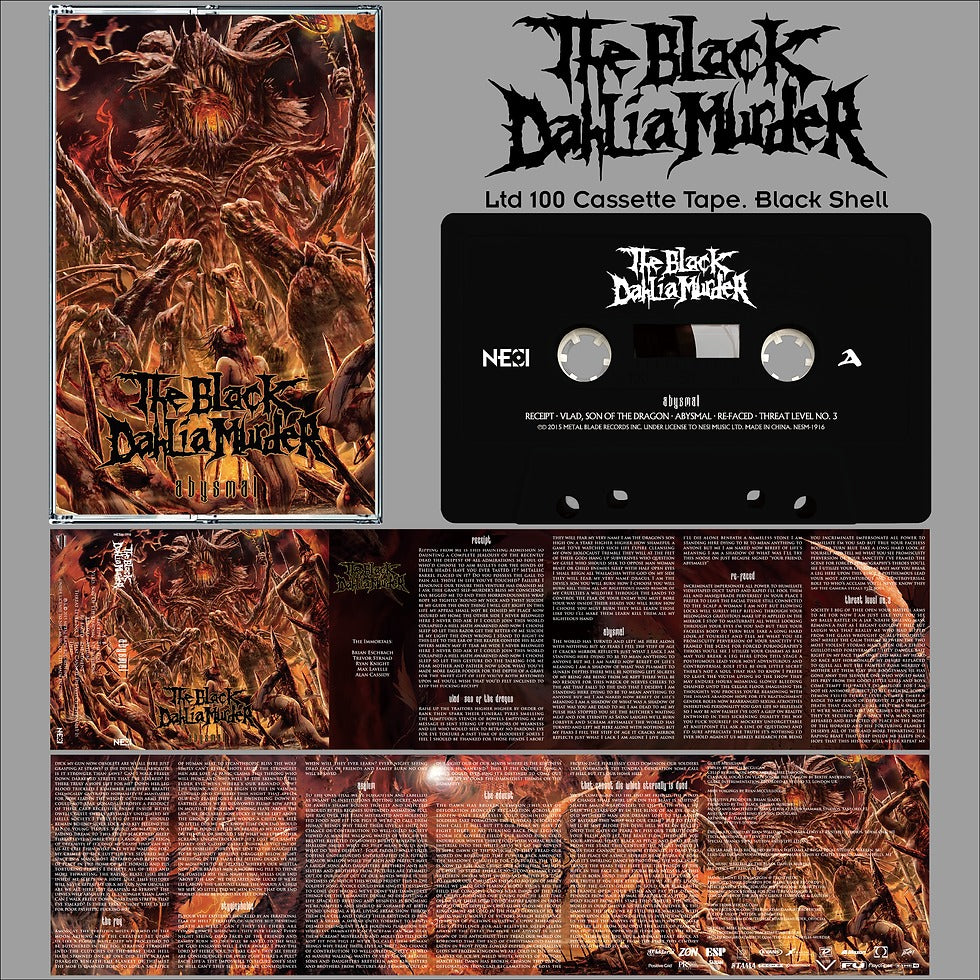 THE BLACK DAHLIA MURDER ‎- Abysmal (Black Ltd. 100 - China Import) MC Tape