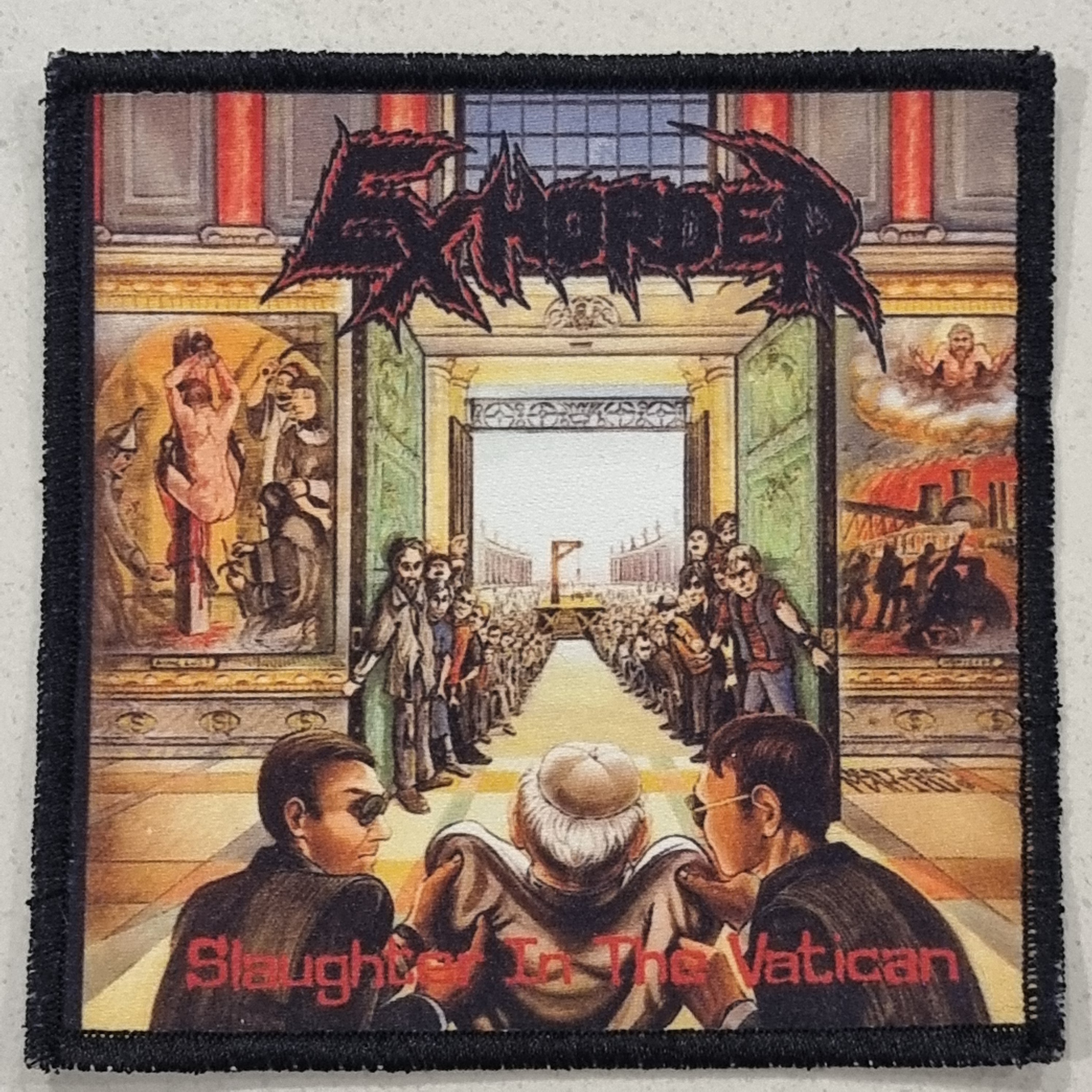 EXHORDER - Slaughter in the Vatican - Patch