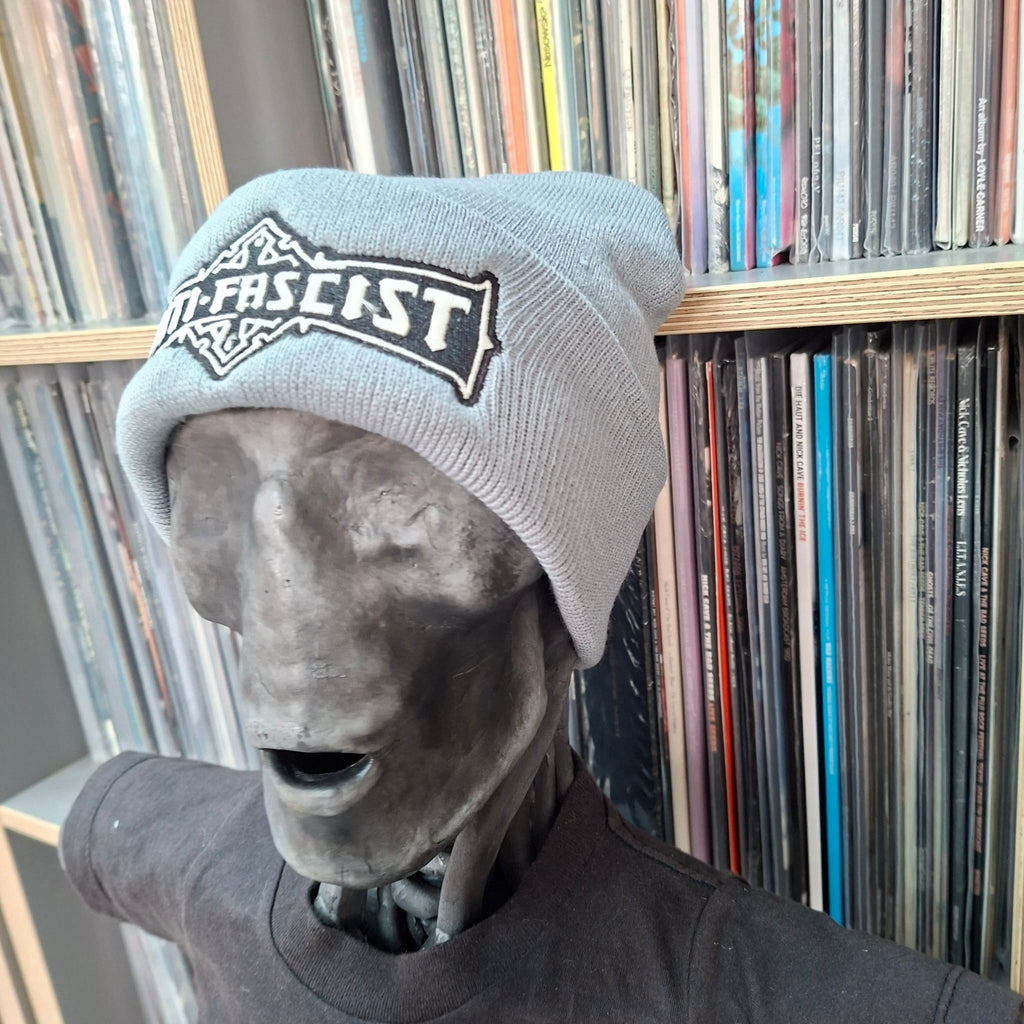 ANTI FASCIST - Bolt Thrower (Glow in the Dark) Logo Tribute - (Grey) Beanie