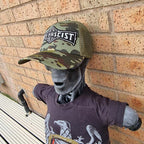 ANTI FASCIST - Bolt Thrower (Glow in the Dark) Logo Tribute - CAMO TRUCKER CAP