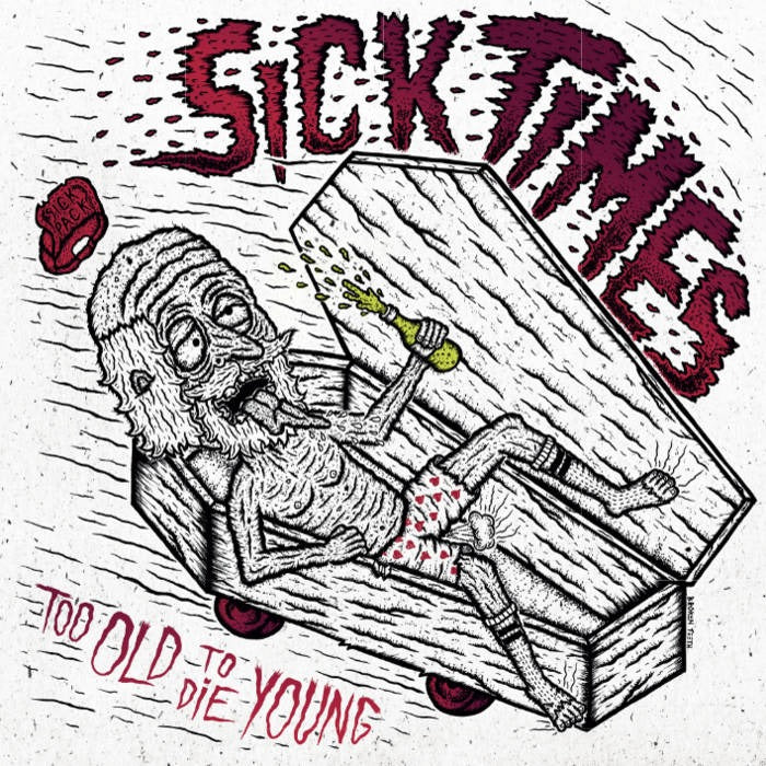 NO MISTAKE / SICK TIMES - Not Just Solitary Beings / Too Old To Die Young (Numbered) Split 7"EP