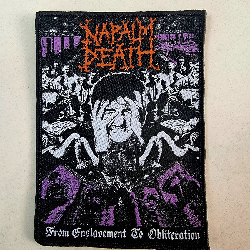 NAPALM DEATH - From Enslavement to Obliteration - Woven Patch