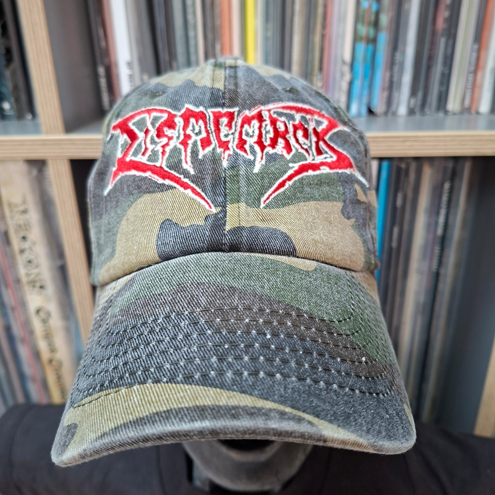 DISMEMBER - Logo - GREEN CAMO DAD CAP