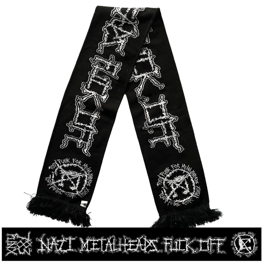 NAZI PUNKS FUCK OFF / NAZI METALHEADS FUCK OFF double-sided Scarf