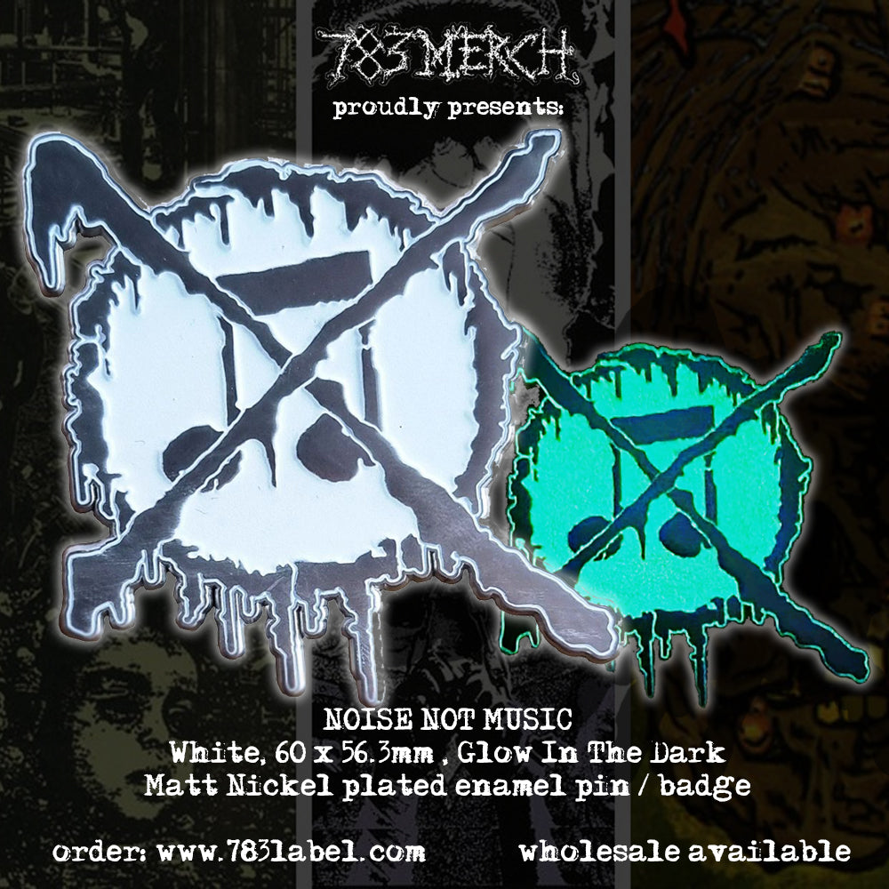NOISE NOT MUSIC - Glow In The Dark - Enamel Pin