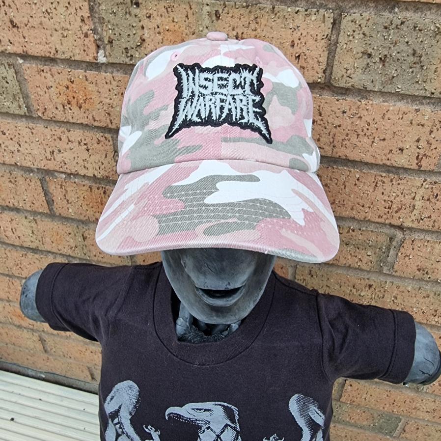 INSECT WARFARE - (Glow in the Dark) Logo PINK CAMO DAD CAP
