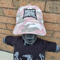 INSECT WARFARE - (Glow in the Dark) Logo PINK CAMO DAD CAP