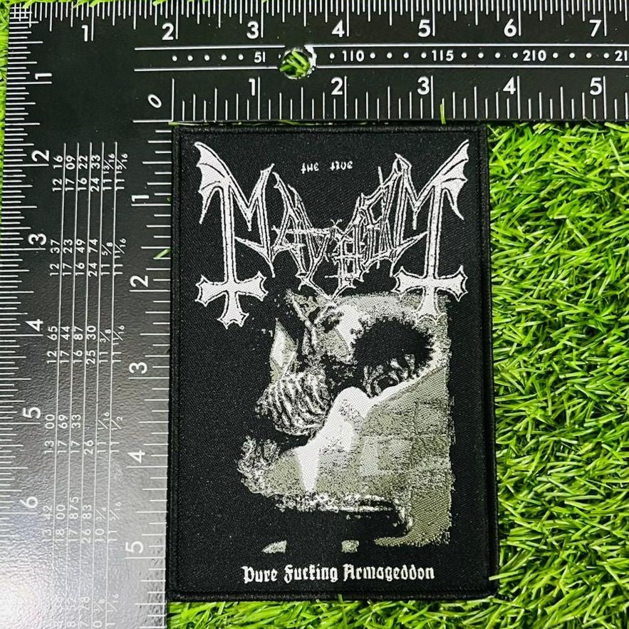 MAYHEM - Pure Fucking Armageddon - Woven Patch
