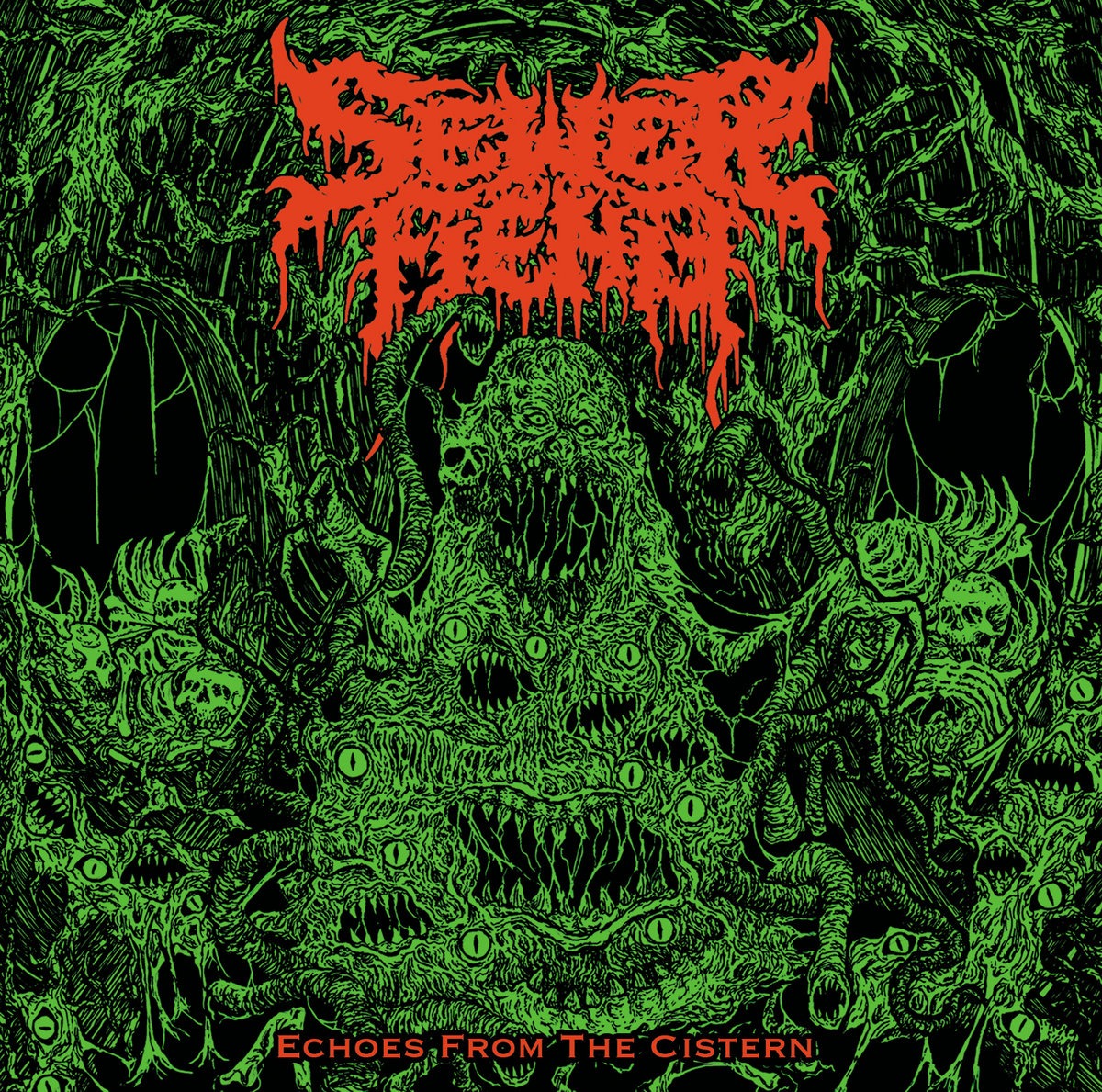 SEWER FIEND ‎– Echoes From The Cistern (Japan Import) Split CD