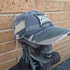 INSECT WARFARE - (Glow in the Dark) Logo - GREEN CAMO DAD CAP