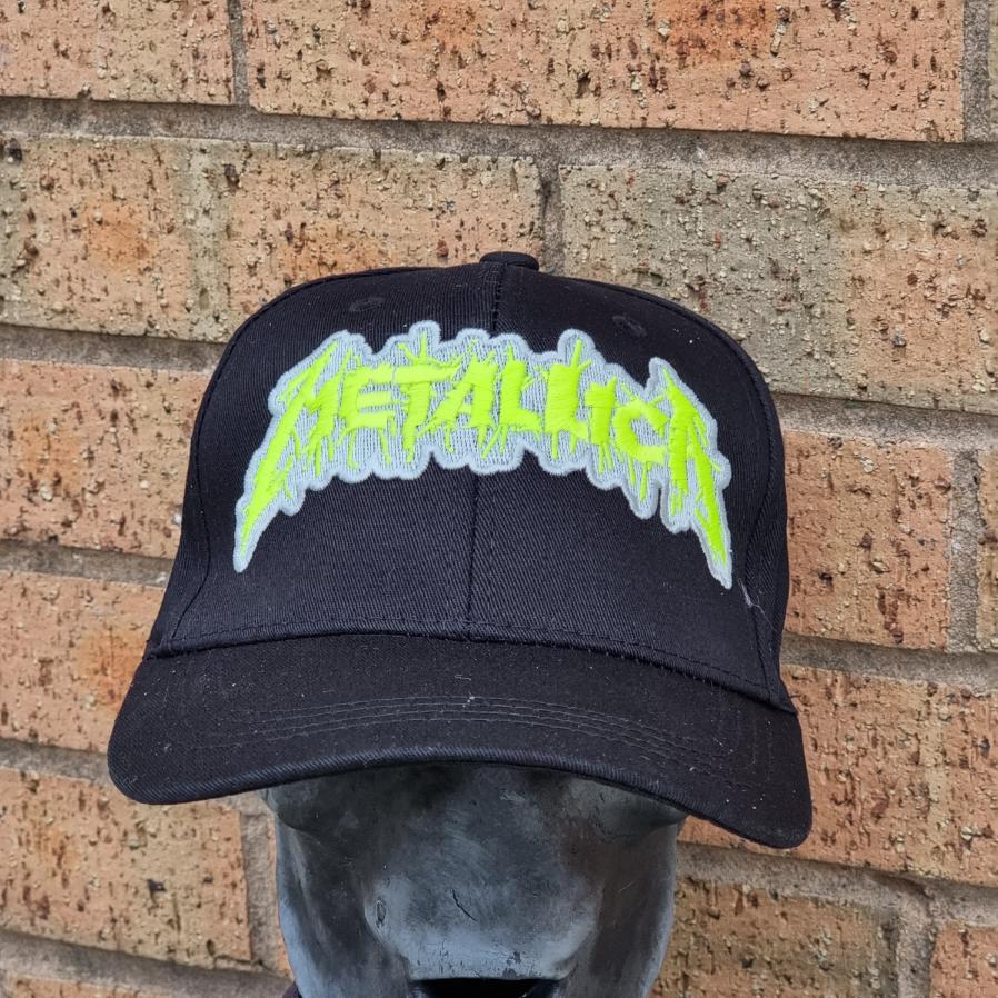METALLICA - Splatter (Glow in the Dark) Logo BASEBALL CAP