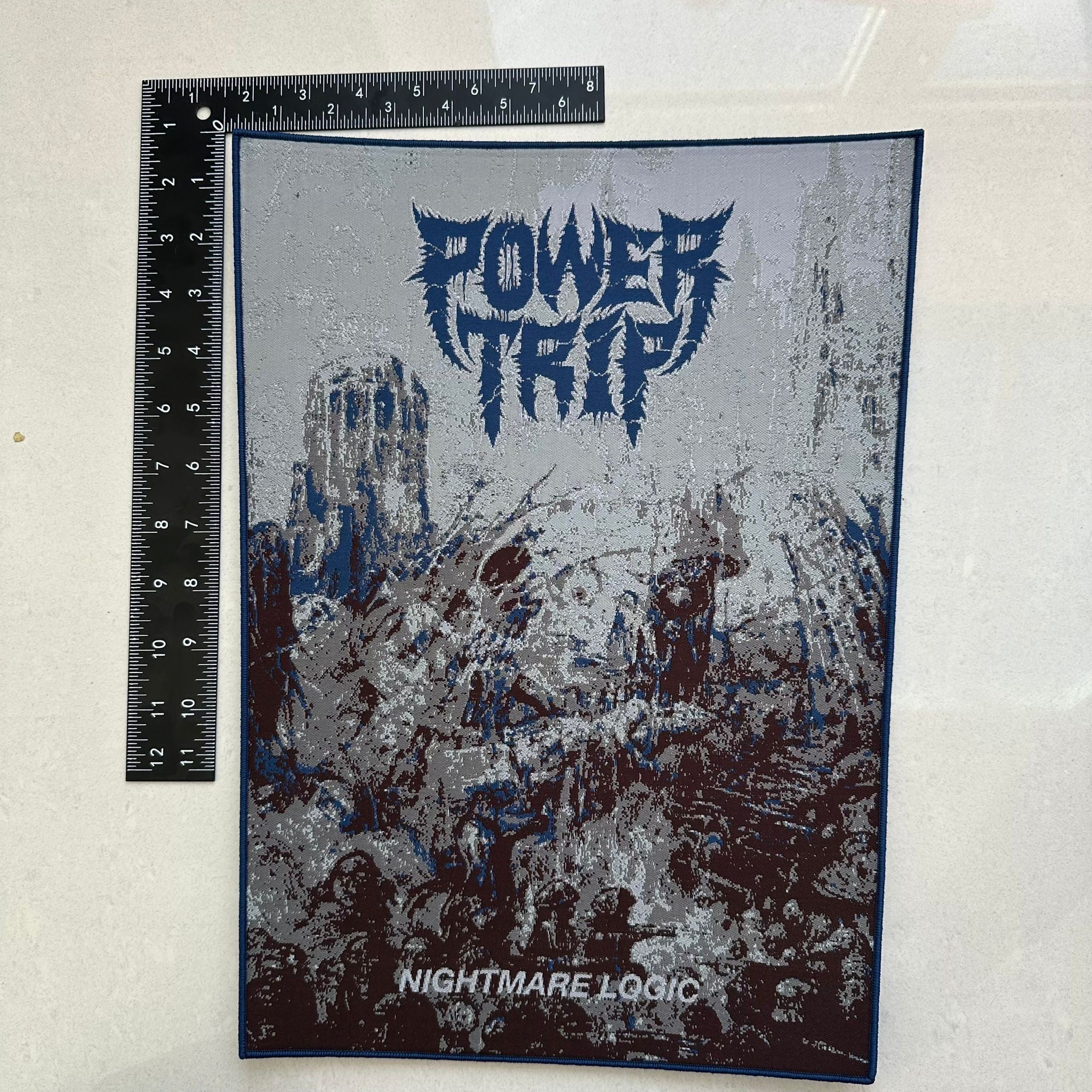 POWER TRIP - Nightmare Logic - Woven Backpatch