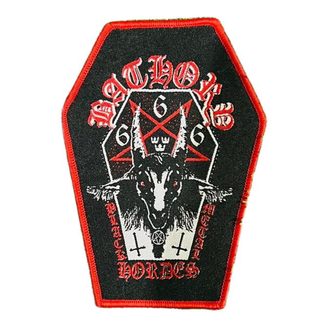 BATHORY - Bathory - Coffin Shaped Woven Patch