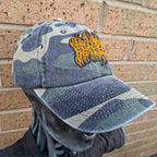 BLOOD INCANTATION - (Neon Orange) Logo - GREEN CAMO DAD CAP