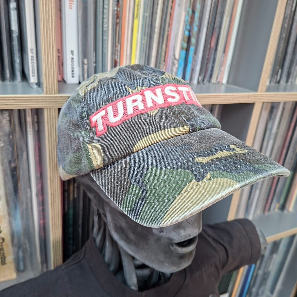 TURNSTILE  - (Glow in the Dark) Logo - GREEN CAMO DAD CAP