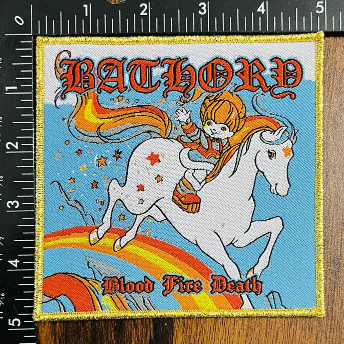 BATHORY - Blood Fire Death Unicorn - Woven Patch
