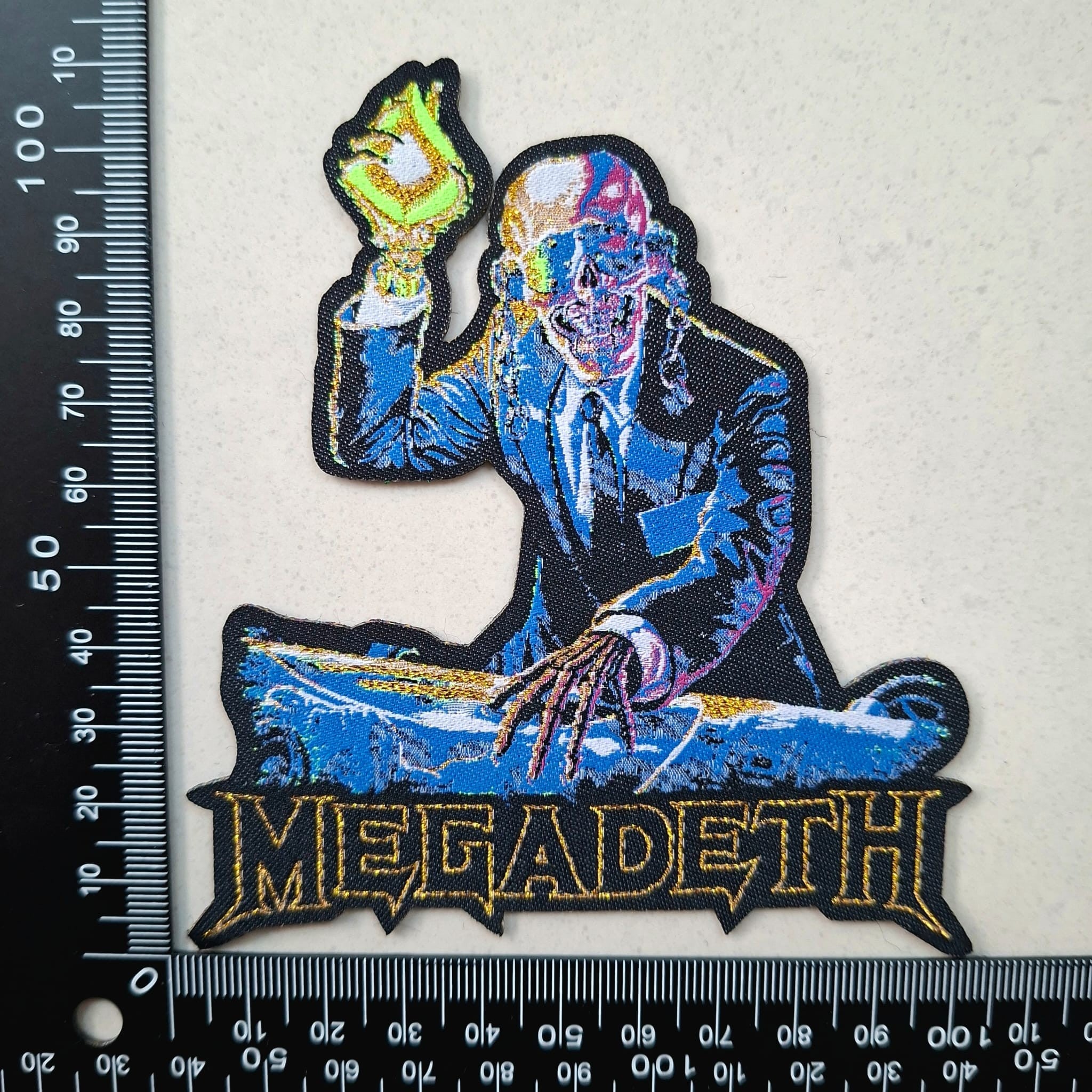MEGADETH - Rust In Peace - Shaped Woven Patch