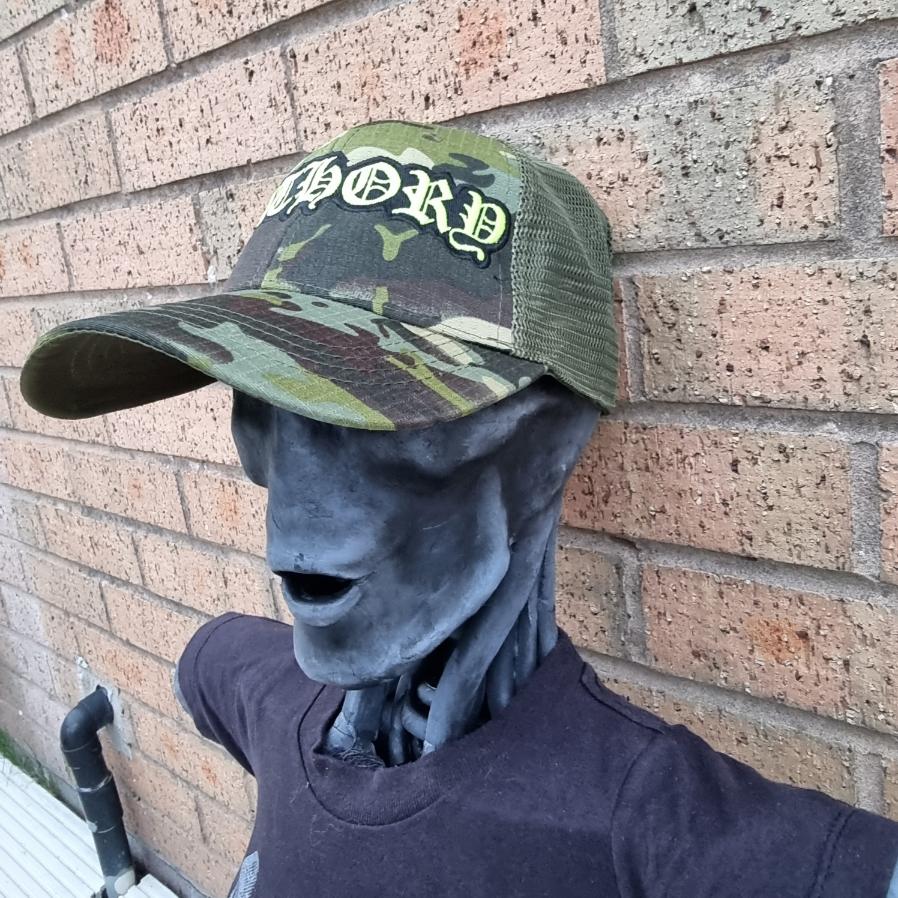 BATHORY - (Glow in the Dark) Logo CAMO TRUCKER CAP