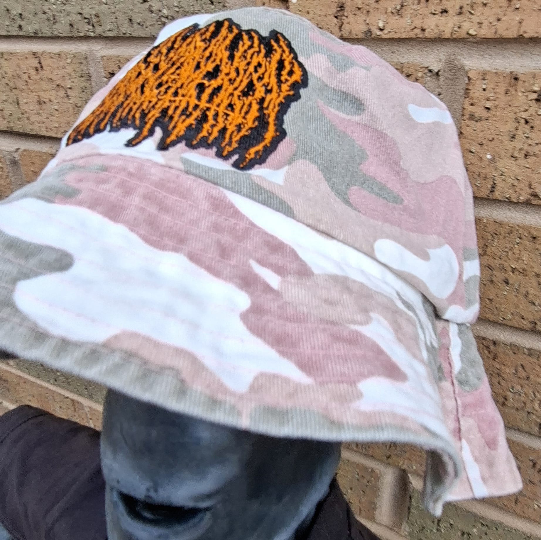 BLOOD INCANTATION - (Neon Orange) Logo - PINK CAMO BUCKET HAT