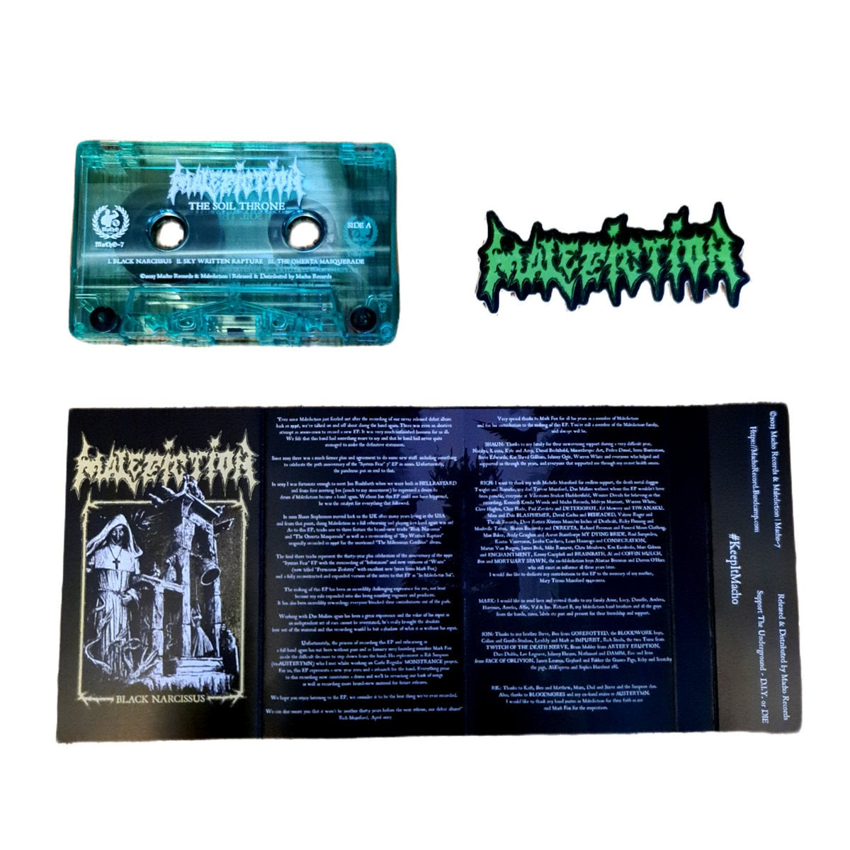 MALEDICTION - The Soil Throne - MC Tape