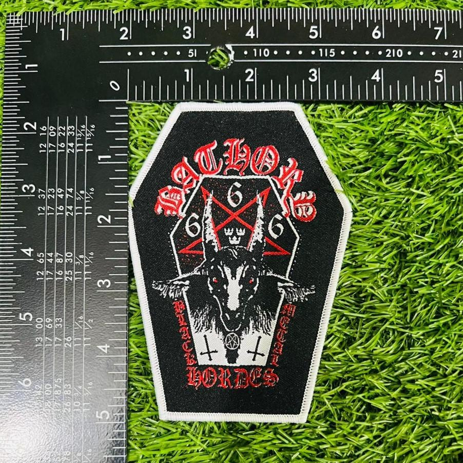 BATHORY - Bathory - Coffin Shaped Woven Patch