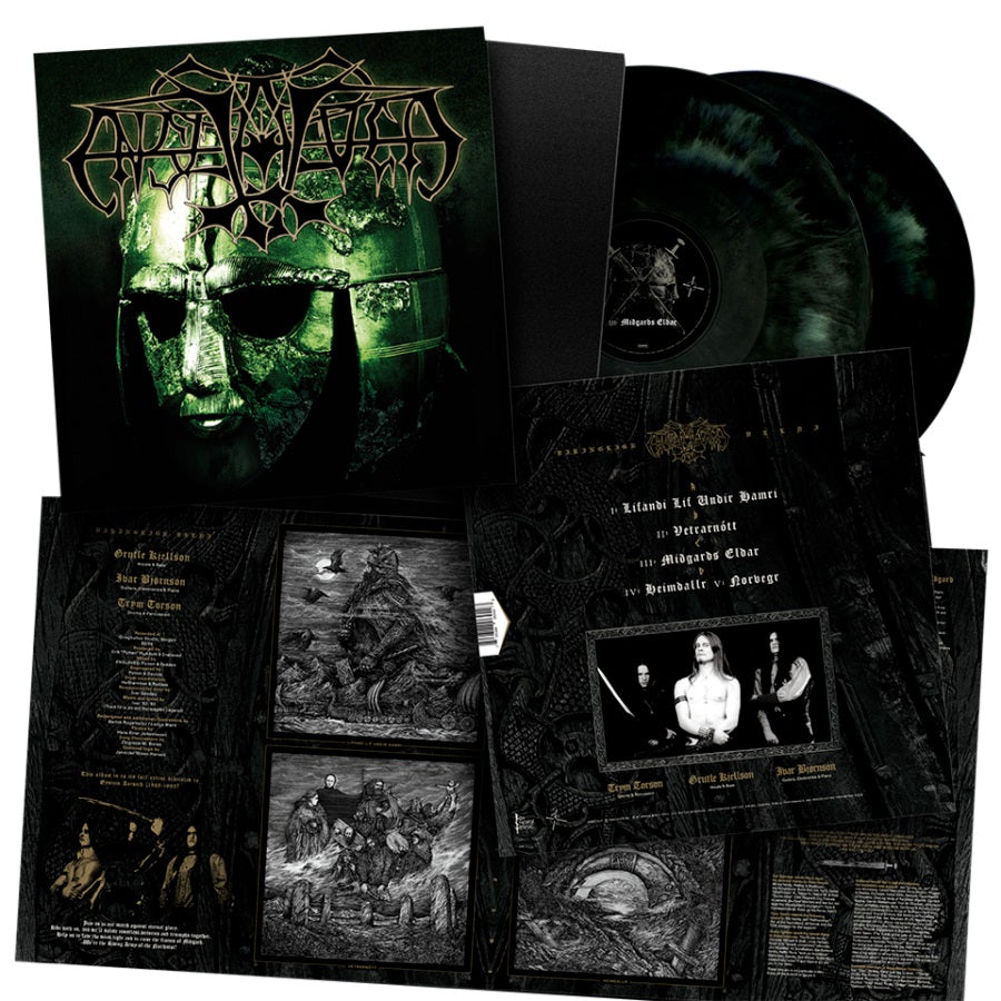 ENSLAVED - Vikingligr Veldi (Black/Green Marble Aurora Borealis - Exclusive RSD 2024) 2LP