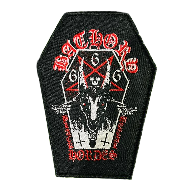 BATHORY - Bathory - Coffin Shaped Woven Patch