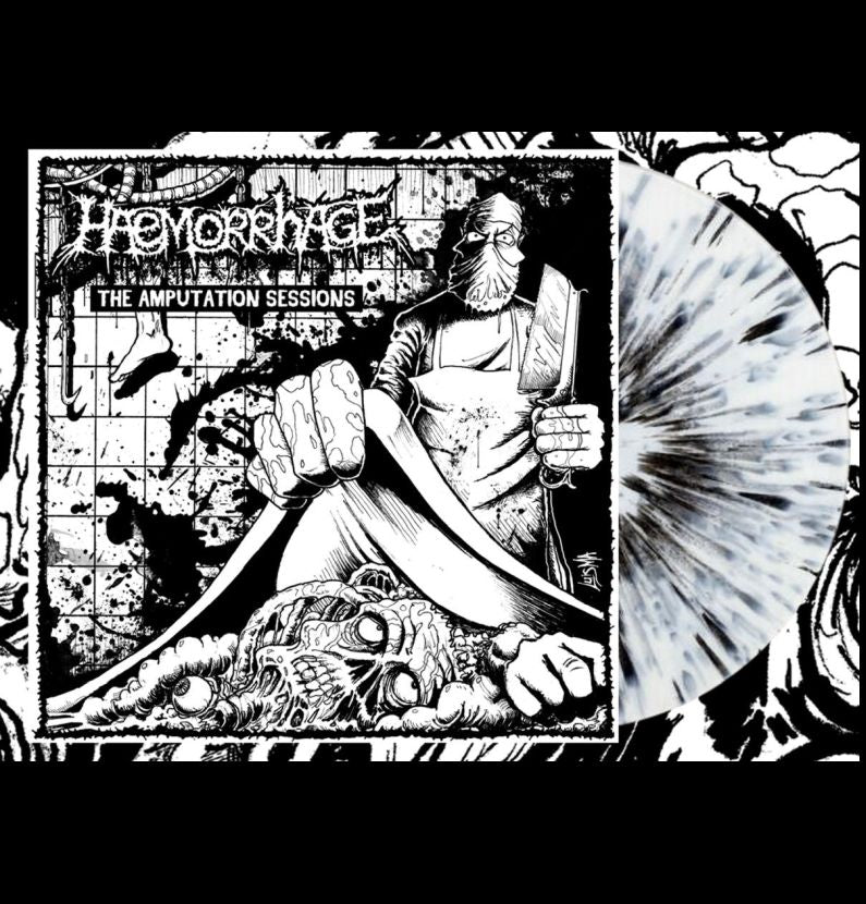 HAEMORRHAGE - Amputation Session (White / Black Splatter Ltd.100) 10"