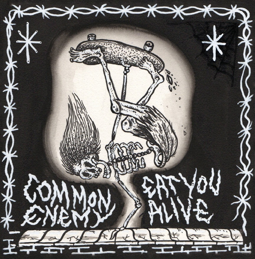 COMMON ENEMY / EAT YOU ALIVE  Split 7"EP