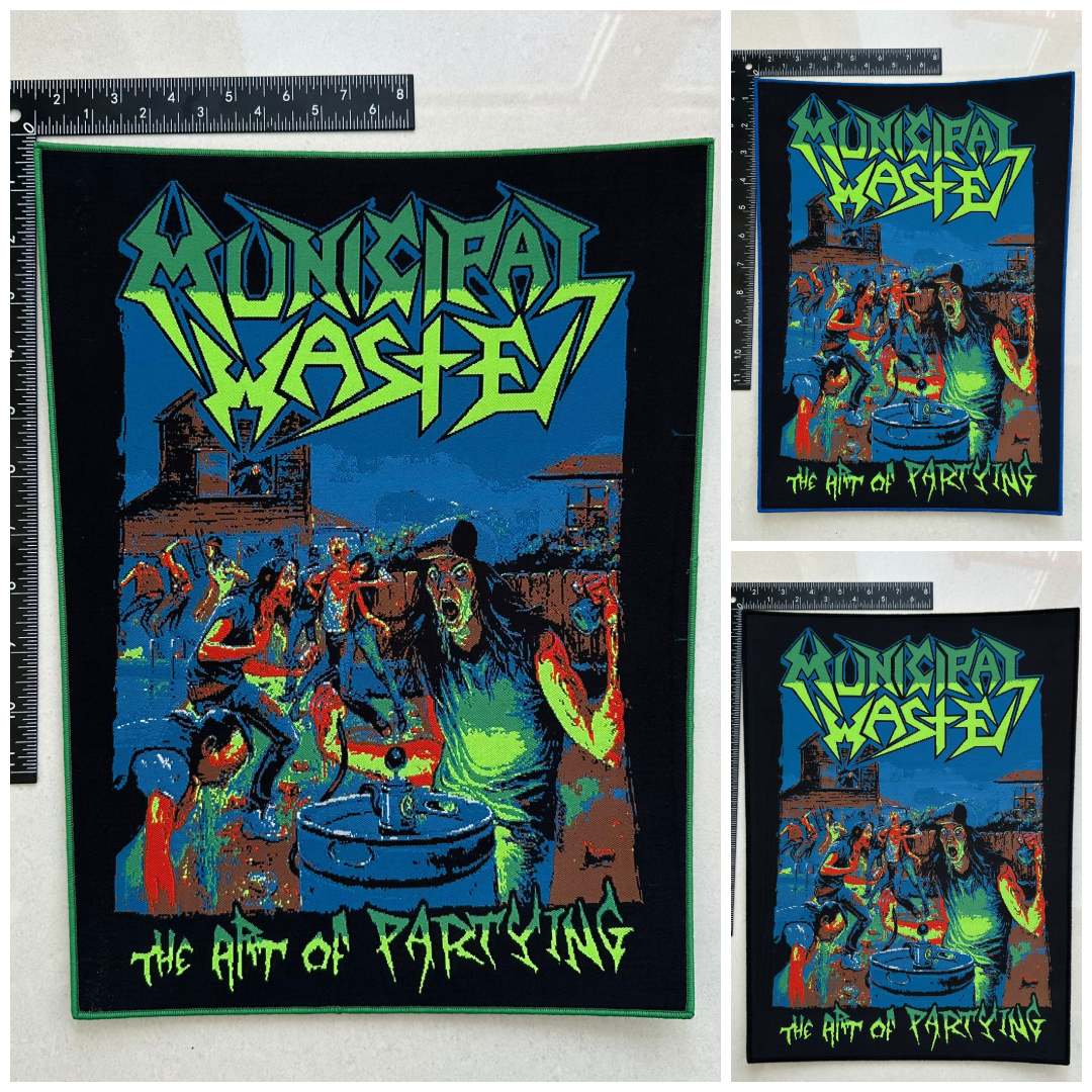 MUNICIPAL WASTE - The Art of Partying - Woven Backpatch