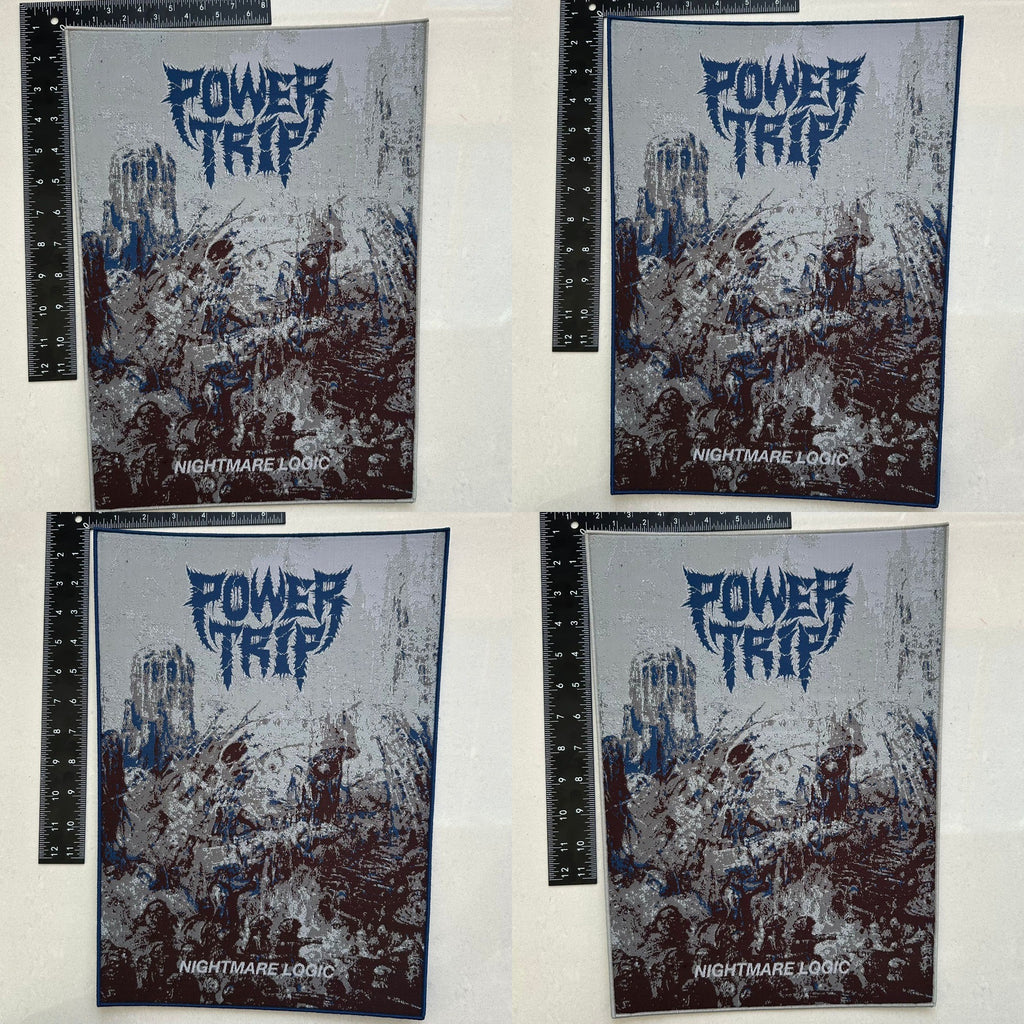 POWER TRIP - Nightmare Logic - Woven Backpatch