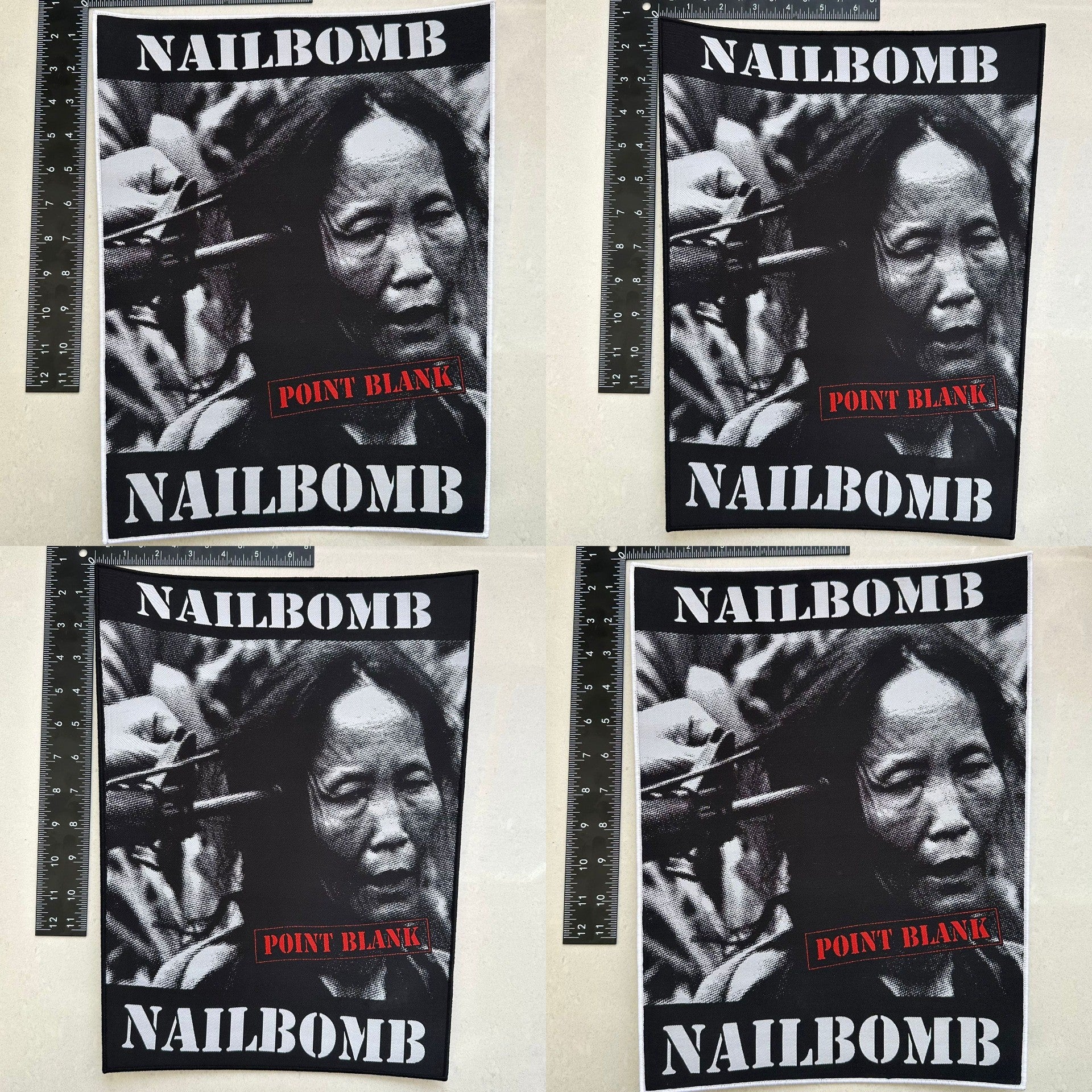 NAILBOMB - Point Blank - Woven Backpatch