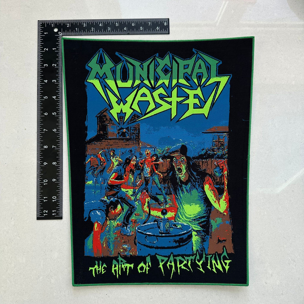 MUNICIPAL WASTE - The Art of Partying - Woven Backpatch