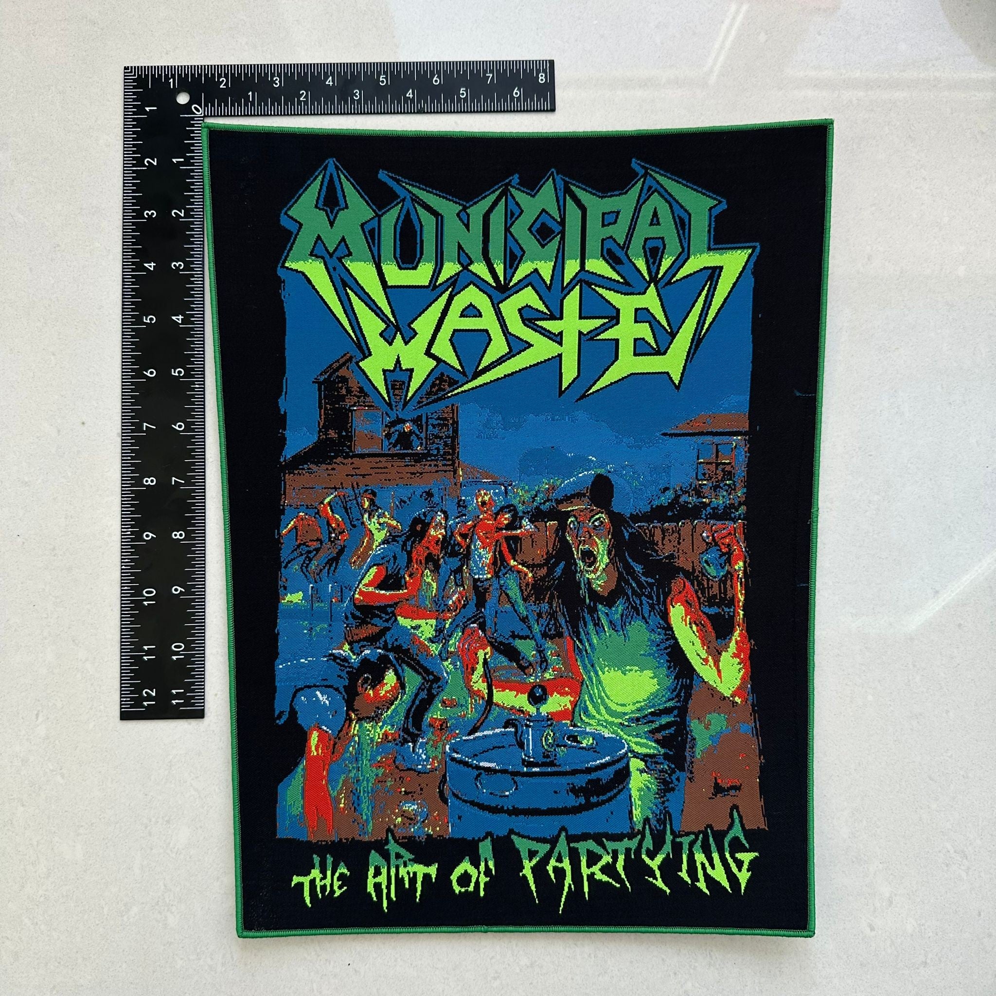 MUNICIPAL WASTE - The Art of Partying - Woven Backpatch