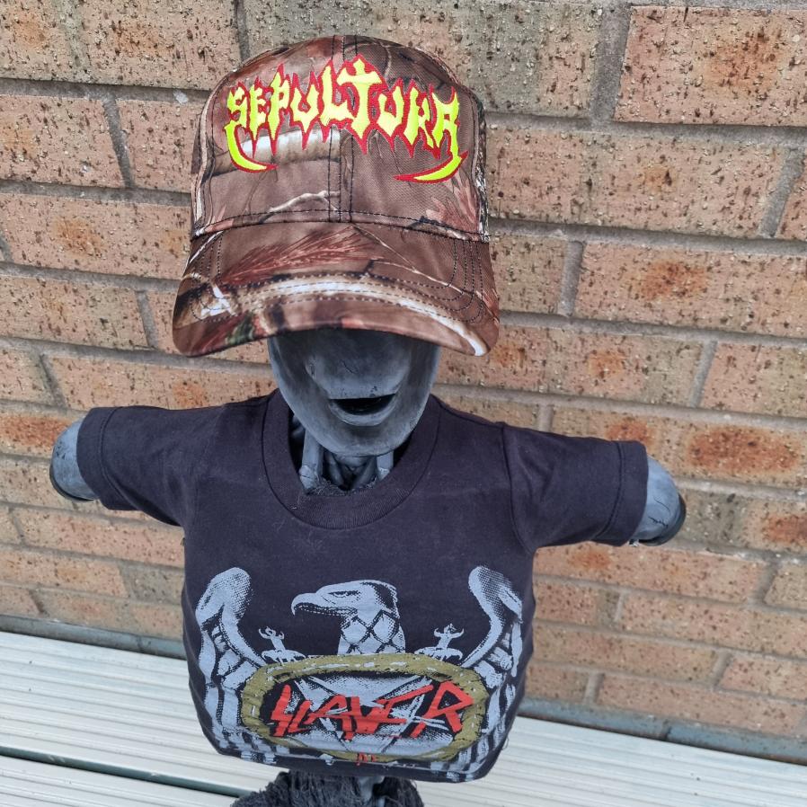 SEPULTURA - Old (Glow in the Dark) Logo LEAF CAMO BASEBALL CAP