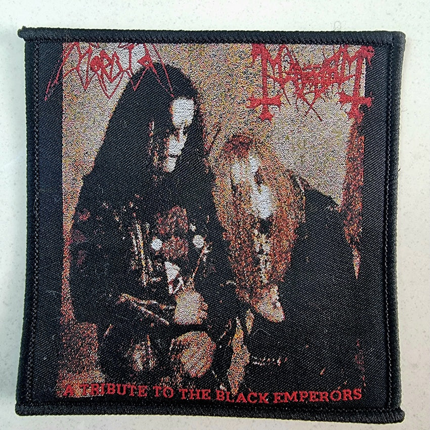 MAYHEM / MORBID - A Tribute To The Black Emperors - Woven Patch