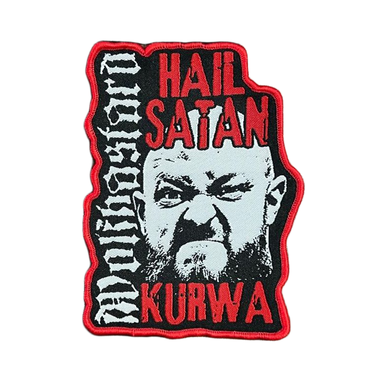 WOLFBASTARD  - Hail Satan, Kurwa! - Woven Patch