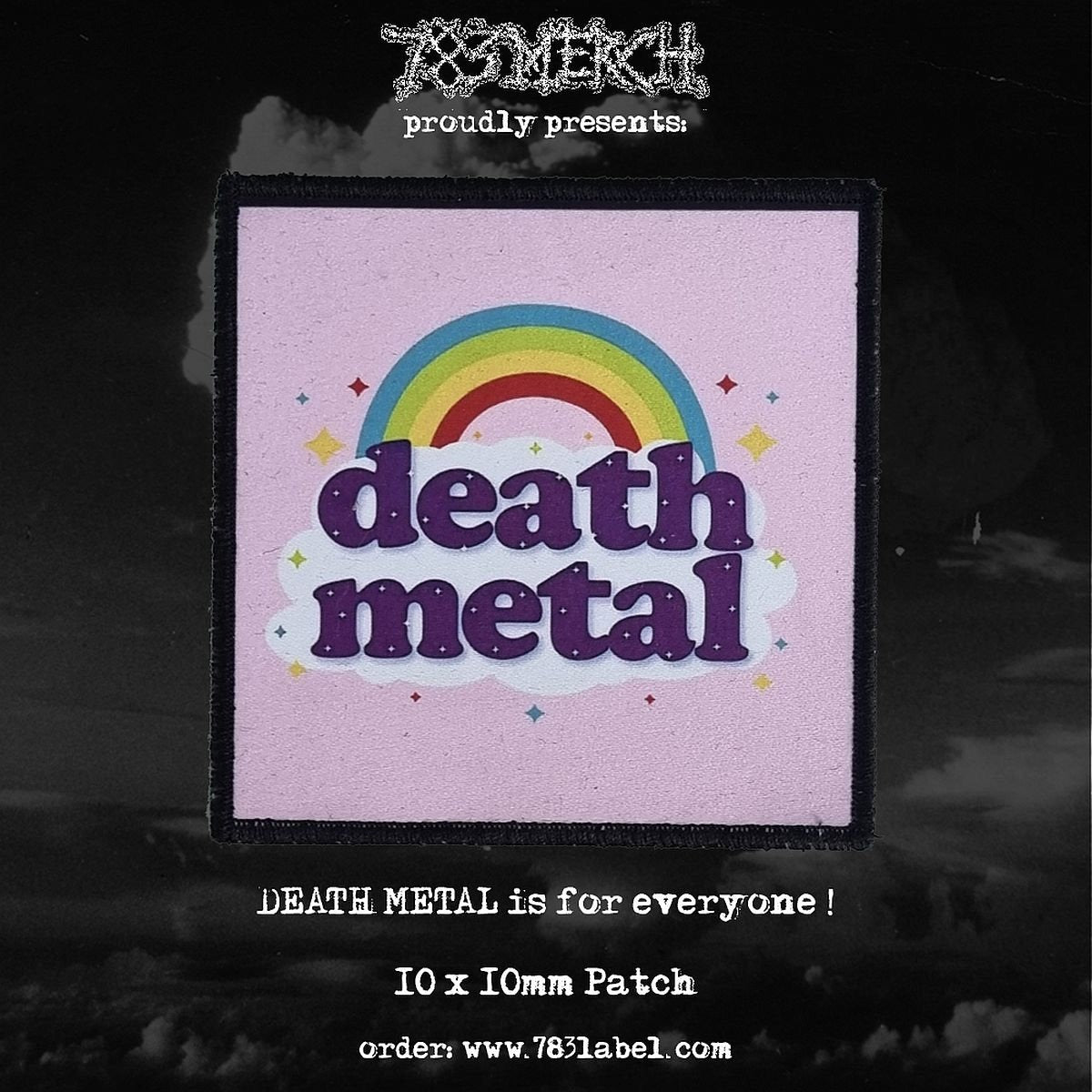 DEATH METAL - Rainbow - Patch