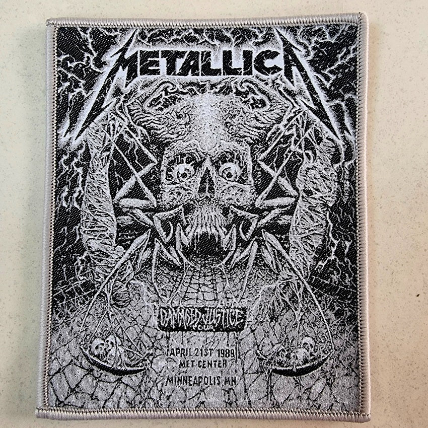 METALLICA - Damaged Justice Tour 1989 - Woven Patch