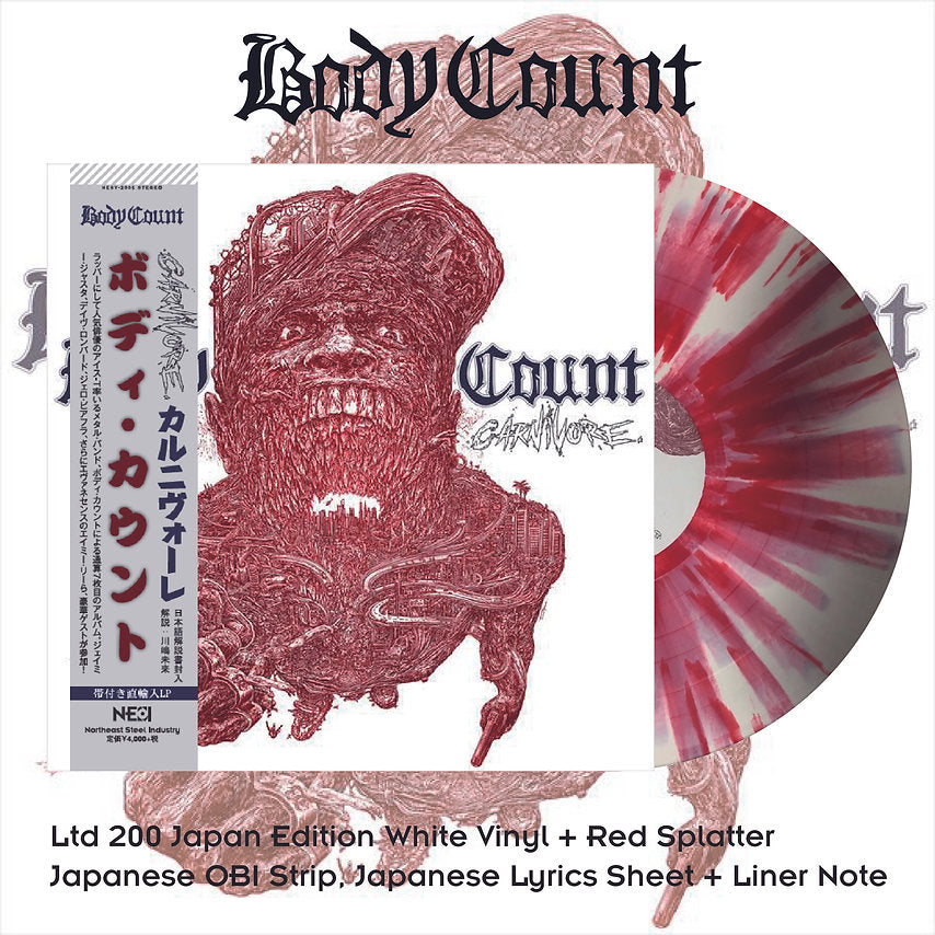 BODY COUNT – Carnivore (White w/ Red Splatter Ltd 200 - Japan Edition) LP